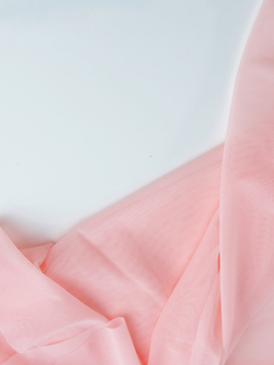 Сетка эластичная персиково-розовая отрезом 75х50 см (Турция)