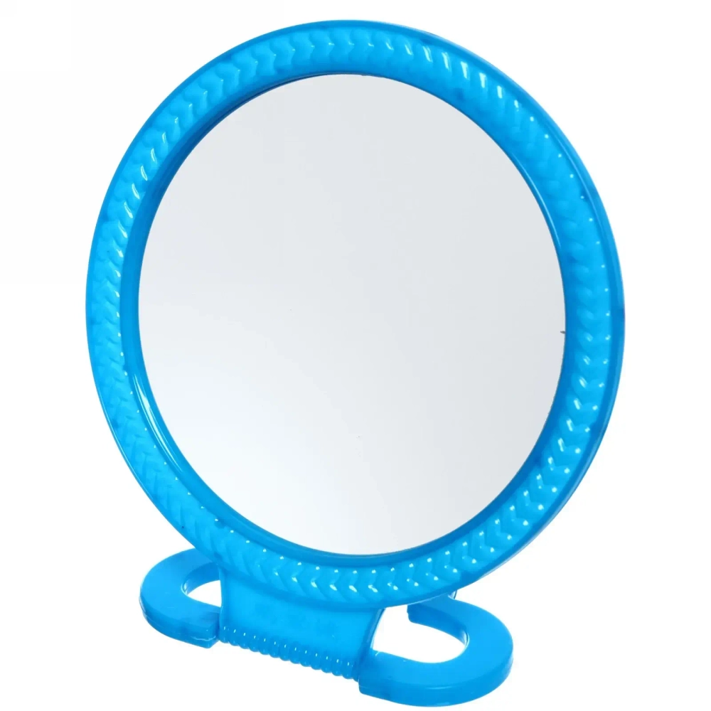 Зеркало настольное в пластиковой оправе «Эстетика» круг, подвесное, цвет микс, d-18,5см (Стикер на минивложение)