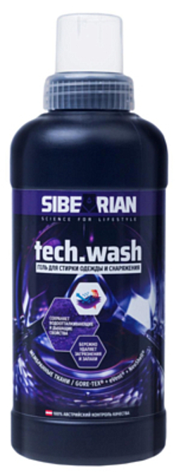 СРЕДСТВО ДЛЯ СТИРКИ ОДЕЖДЫ SIBEARIAN TECH WASH 500 МЛ