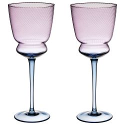 НАБОР БОКАЛОВ ДЛЯ ВИНА "TWIST & SHINE" PURPLE, 2 ШТ/380 МЛ