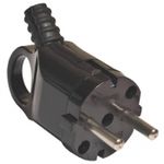 SQ1806-0006 TDM Вилка угловая с ушком с заземляющими контактами 16А 250В Черный