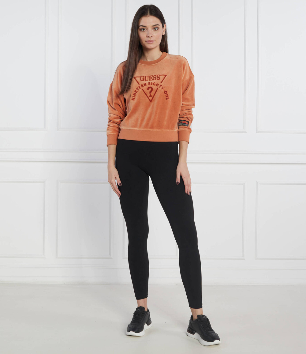 Худи logo GUESS - оранжевый(W2BQ21 KBBN0)