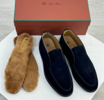Лоферы Loro Piana с меховой стелькой, арт. 463627550