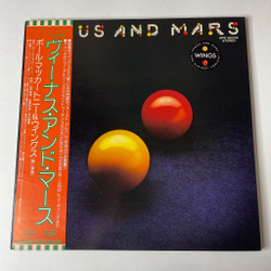 Винтажная виниловая пластинка LP Wings Paul McCartney Venus And Mars (Japan 1975) (Obi) (2 Постера, Наклейки, Полный Комплект)