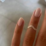 Кольцо фаланговое лавровая веточка Tiara mini (галочка)