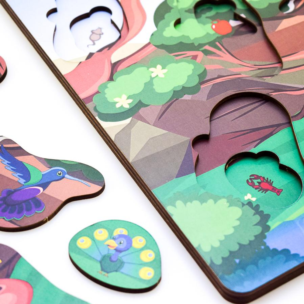 Вкладыш многоуровневый птицы