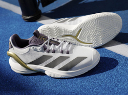 Мужские кроссовки теннисные Adidas Adizero Cybersonic 2 M NM - cloud white/core black/aurora plum