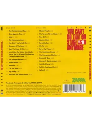 Frank Zappa — You Can't Do That On Stage Anymore Vol. 1