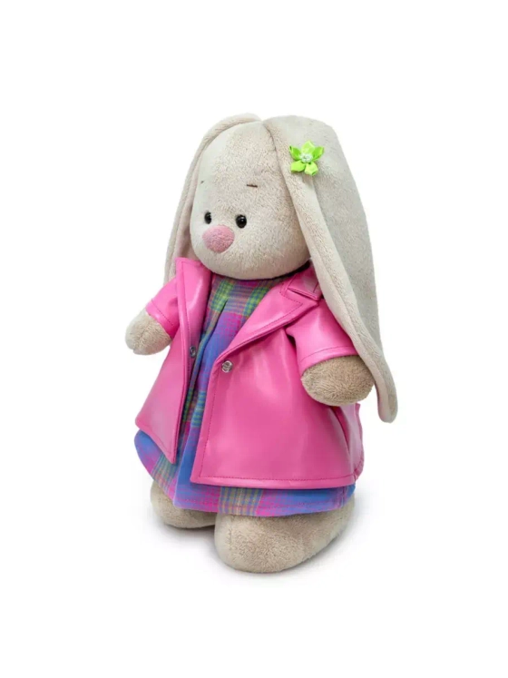 Мягкая игрушка Зайка Ми в пальто из экокожи 25 см StS-461
