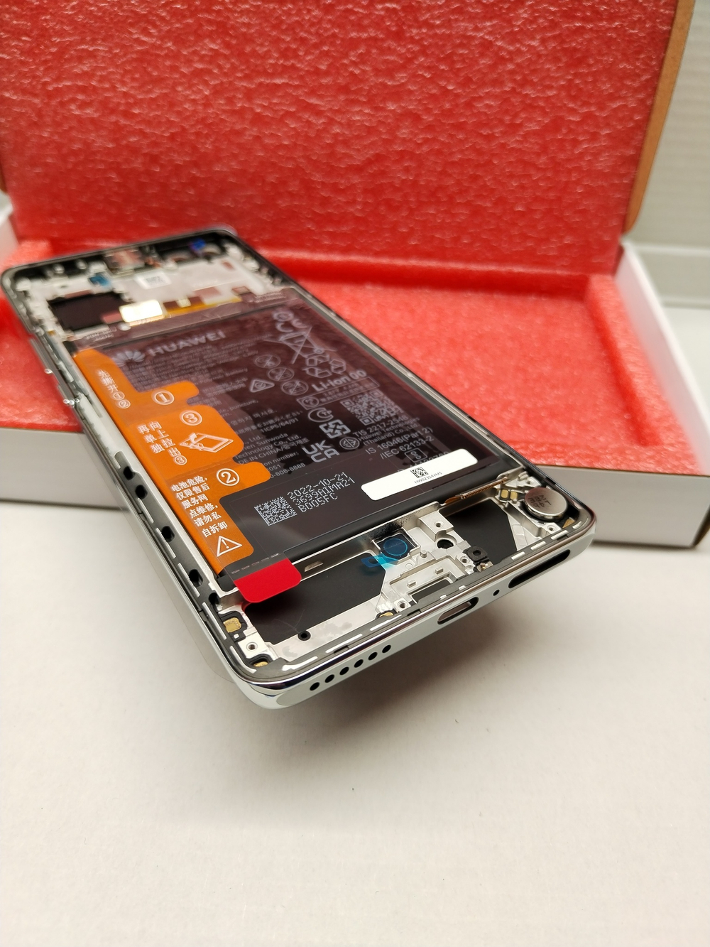 Huawei nova 10 Pro (GLA-LX1) / (Дисплейный модуль с тачскрином) (в рамке с аккумулятором) (ORIG-SP)