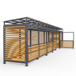 Площадка для сбора мусора Район на 5 контейнеров + КГГ