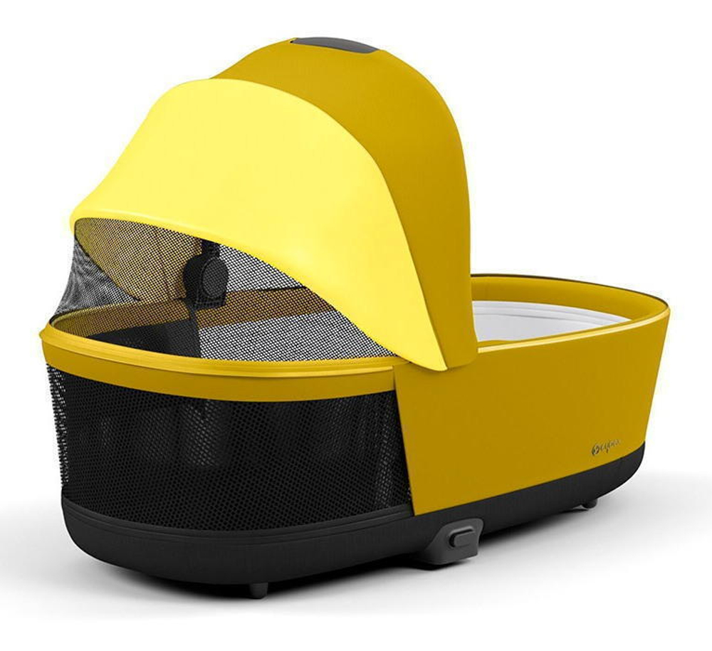 Коляска для новорожденных Cybex Priam IV Chrome Brown Mustard Yellow