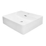 Раковина накладная Azario 500х420х120 прямоугольная, матовый белый (AZ-2173-S-MW)