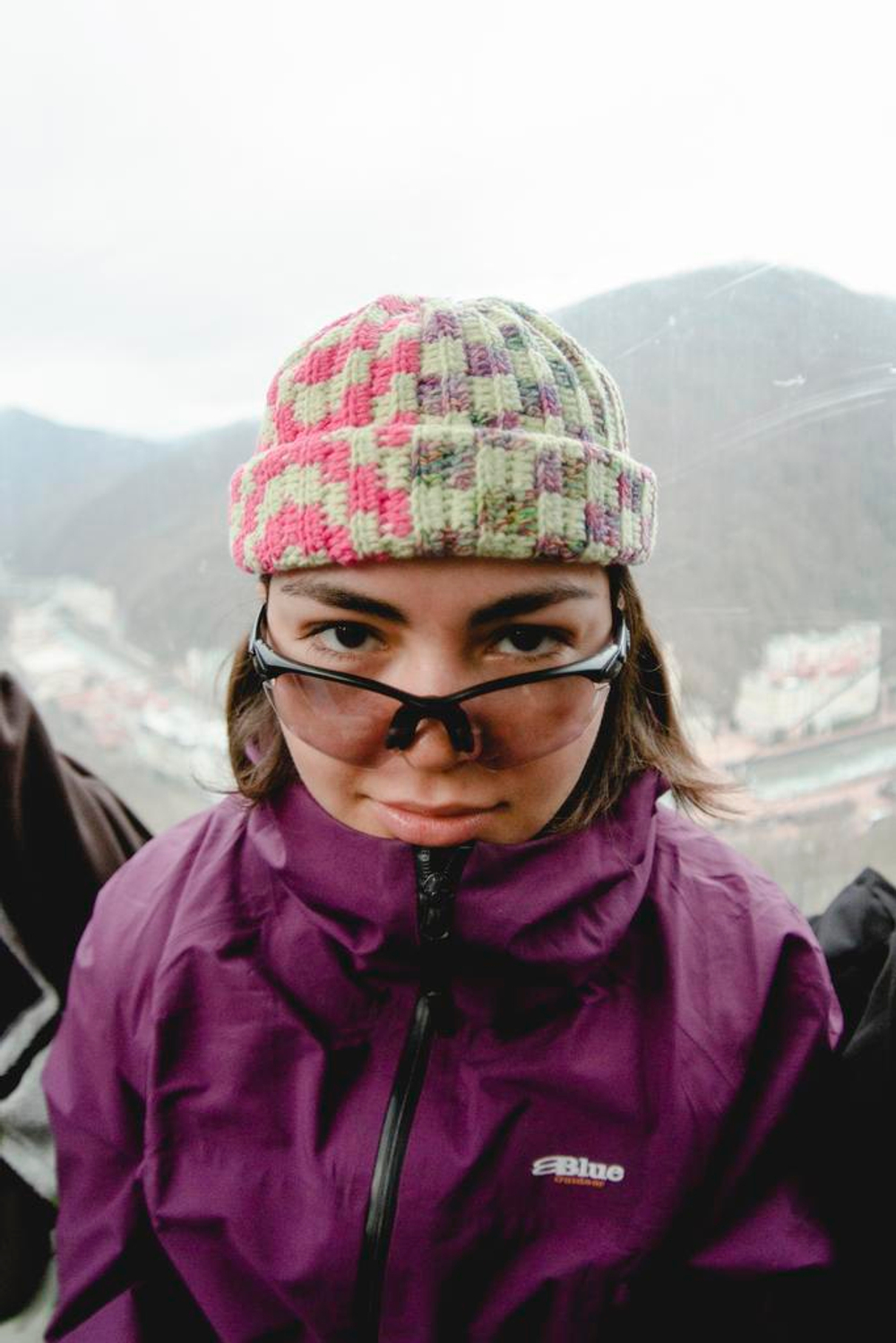 Шапка Jacob Cro Beanie Twins "Pink Salad Melange"