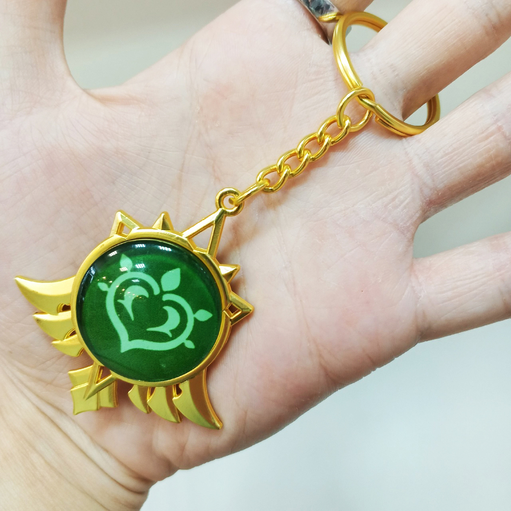 Брелок светящийся "Genshin Impact / Геншин - Мондштадт"