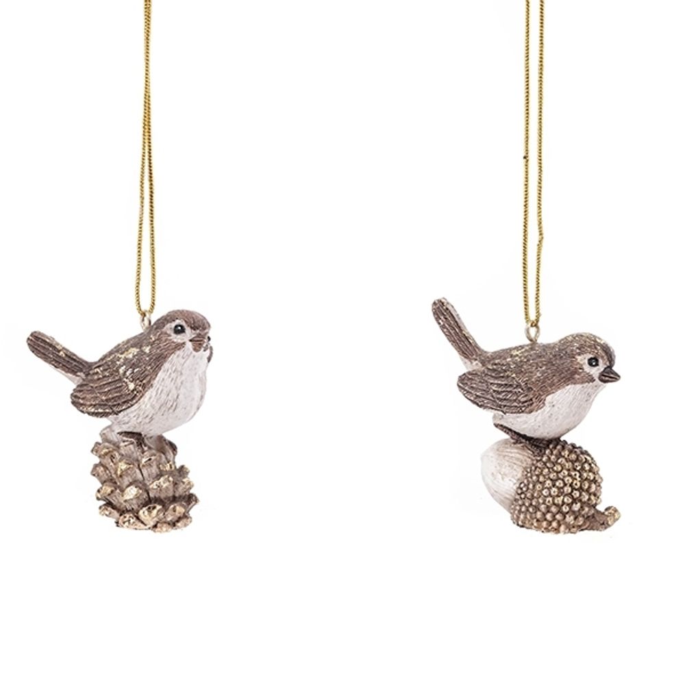 GAEM Украшение новогоднее "Птица", L5 W2,5 H5 см, 2в.
