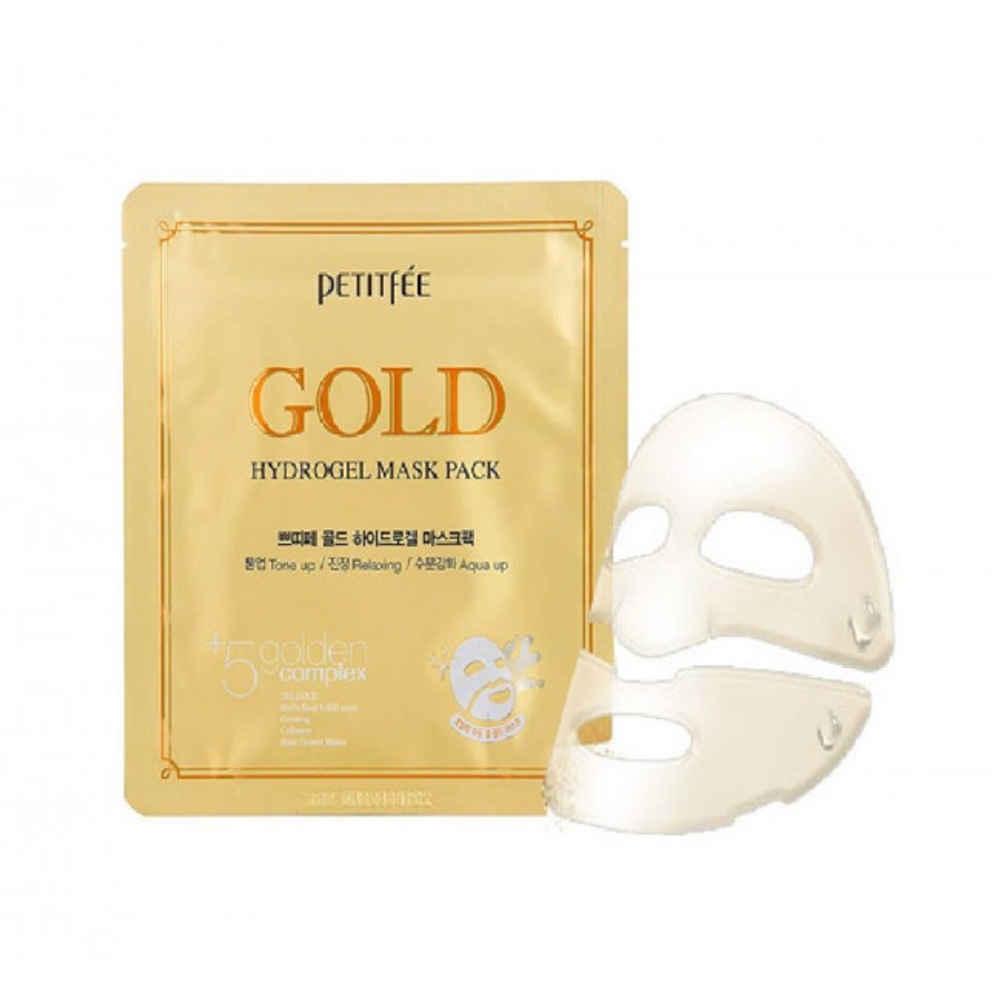 Petitfee Gold Hydrogel Mask гидрогелевая маска для лица с золотом