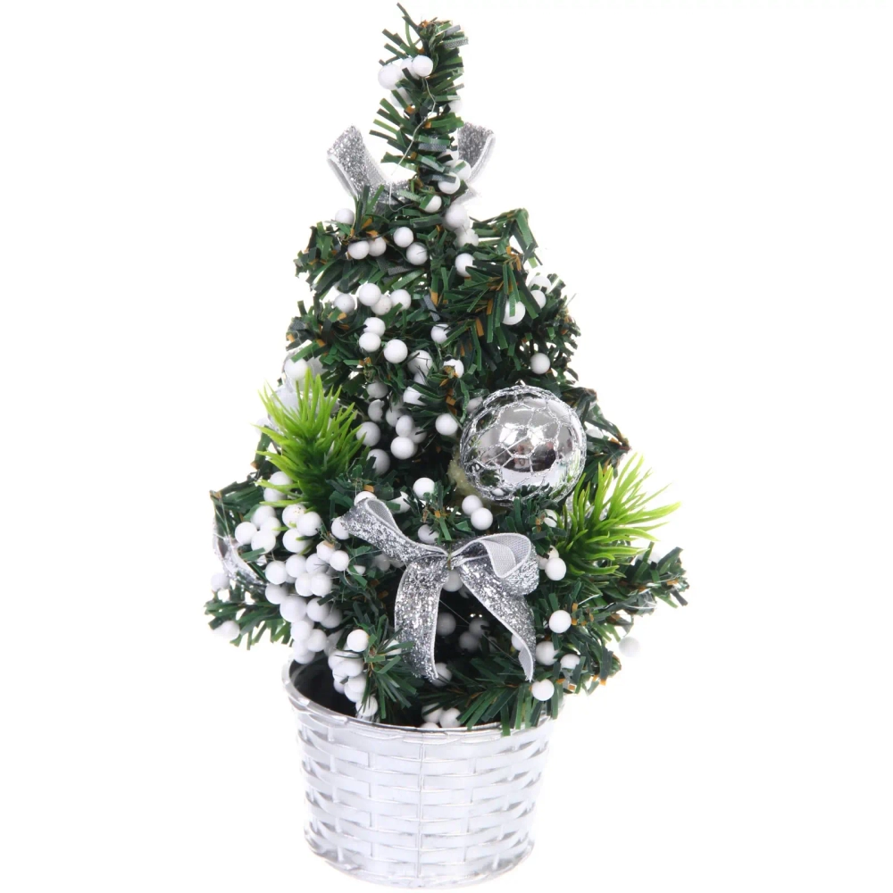 Елка в горшке «Волшебная красавица» 20 см, Серебро