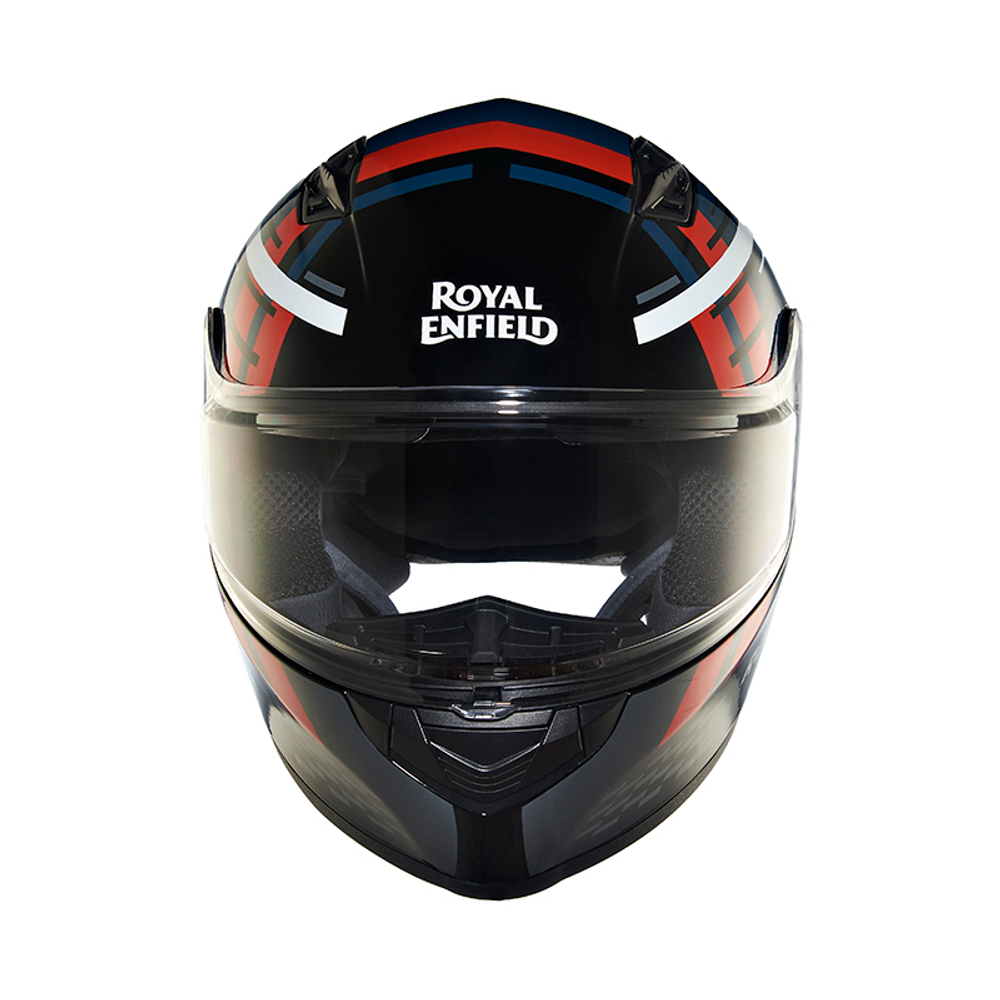 Шлем интеграл Royal Enfield, цвет - черно-красный, размер - XL (620 мм), арт. RRGHEP000550 (HESS22012GLOSS BLACK & RED)
