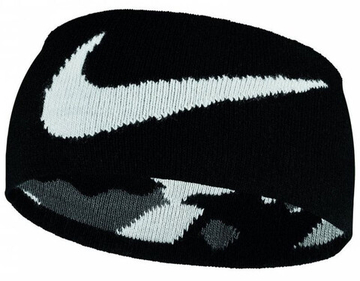 Резинка на голову Nike Seamless Knit Headband Reversible - черный