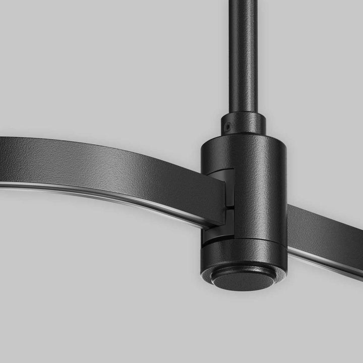 Радиусный коннектор для шинопровода Flarity черный Maytoni Technical FLARITY Accessories for tracks Flarity TRX154-RC80-B