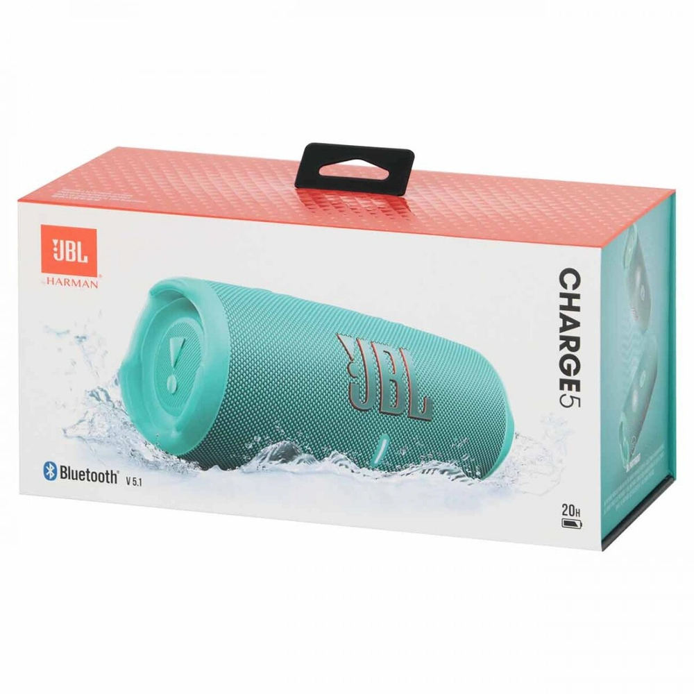 Беспроводная акустика JBL Charge 5 Бирюзовая (JBLCHARGE5TEAL)