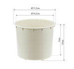 Кашпо СТИВ D115мм 0,65л с дренажной вставкой М3079