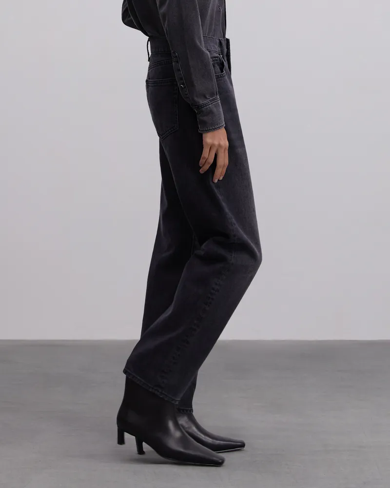 Черные джинсы-багги