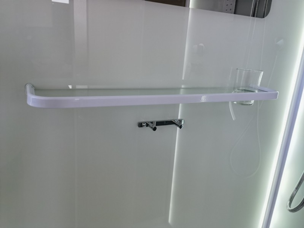 Душевая кабина Esbano (Эсбано) ES-L115CR L, с низким поддоном, с электрикой и LED освещением, 115х85х210