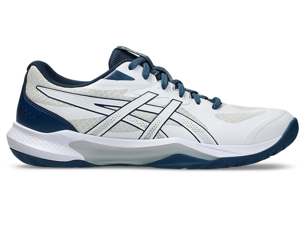 Мужские кроссовки для бадминтона/сквоша Asics Gel-Tactic 13 - white/mako blue