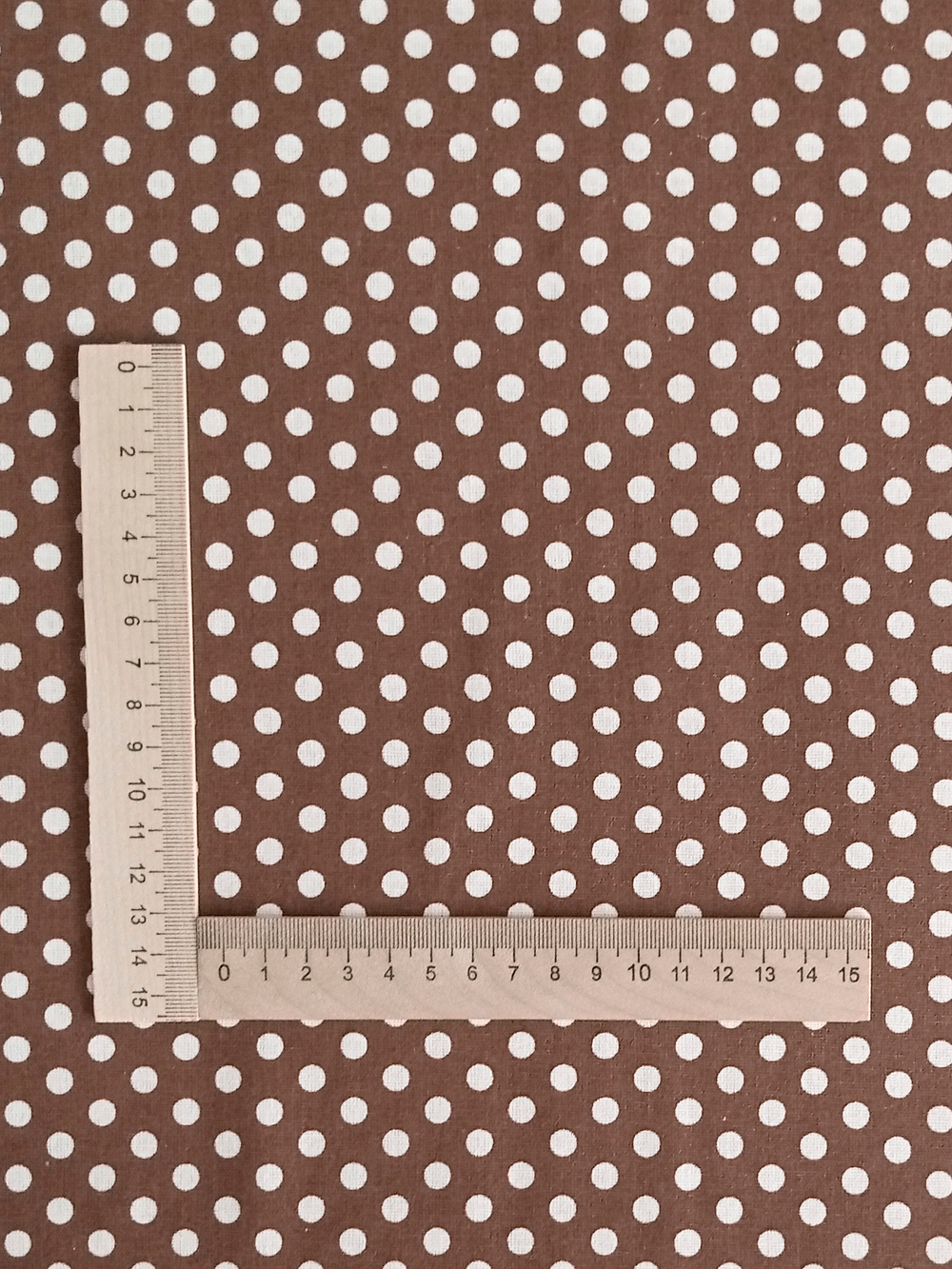 Ткань бязь плательная, рис. " Горох 6 мм", ширина 150 см, арт. 110