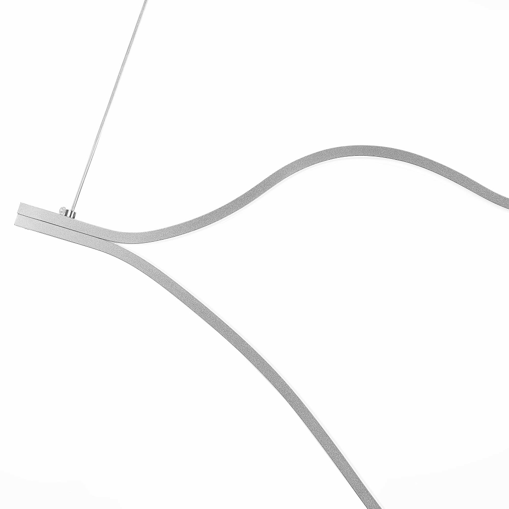SL6106.103.56 Светильник подвесной ST-Luce Никель/Белый LED 1*56W 4000K