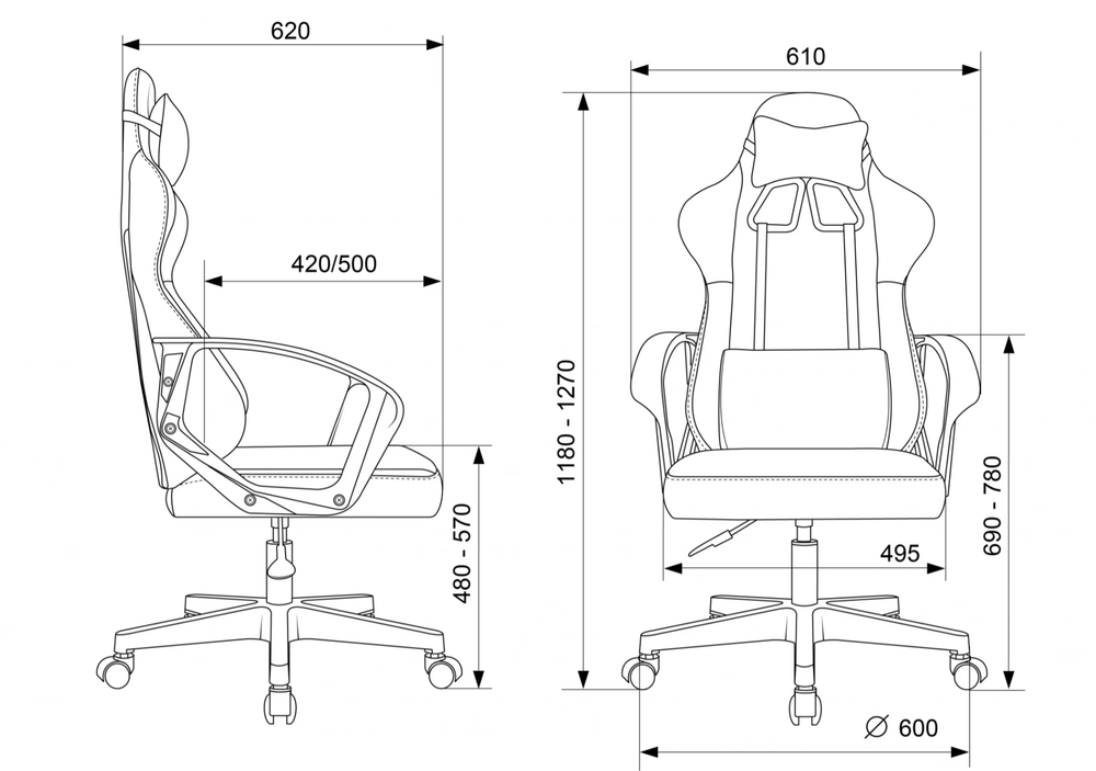 Кресло игровое Zombie 1 GREY (ткань)