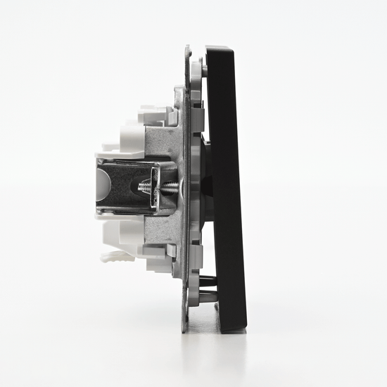 Выключатель 1-кл. ArtGallery 10AX с подсветкой быстрозажим. клем. механизм базальт SE GAL001413S