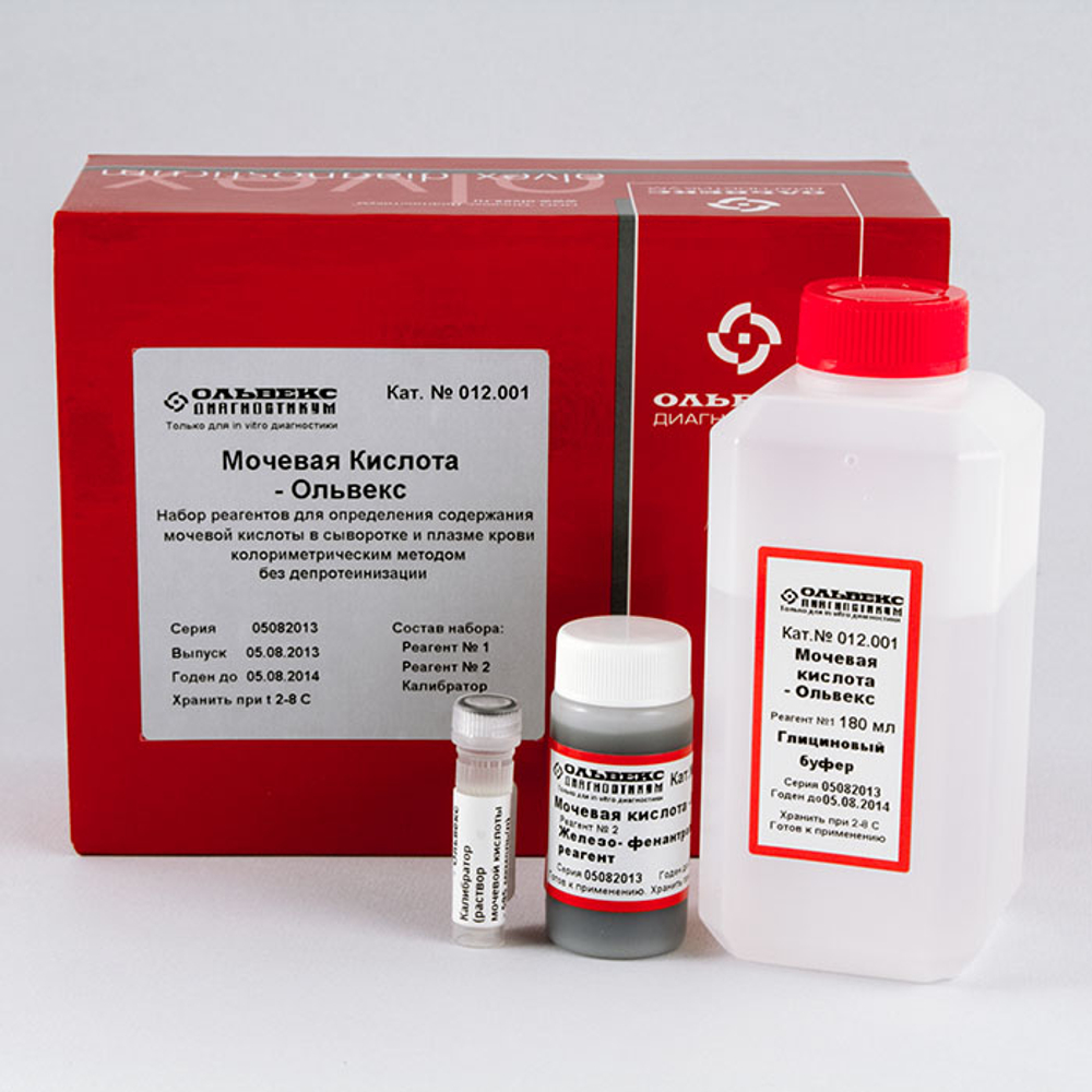 Мочевая кислота-1,Ольвекс,(кон.т.фенантрол.м-д б/депротеин.), 200мл, 012.001