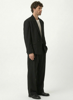 Мужской костюм оверсайз (черный) А64