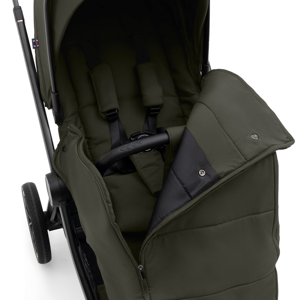 Коляска Agex Prima Pro 3 в 1 с автокреслом i-Safe Black APF664 Green (Зеленый)