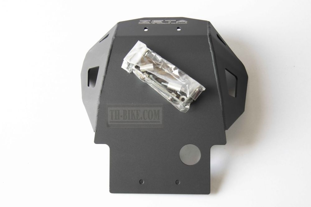 Skid Plate for Honda CRF250L-M (2012-2020). Aluminium, 4mm. V1.4 Black