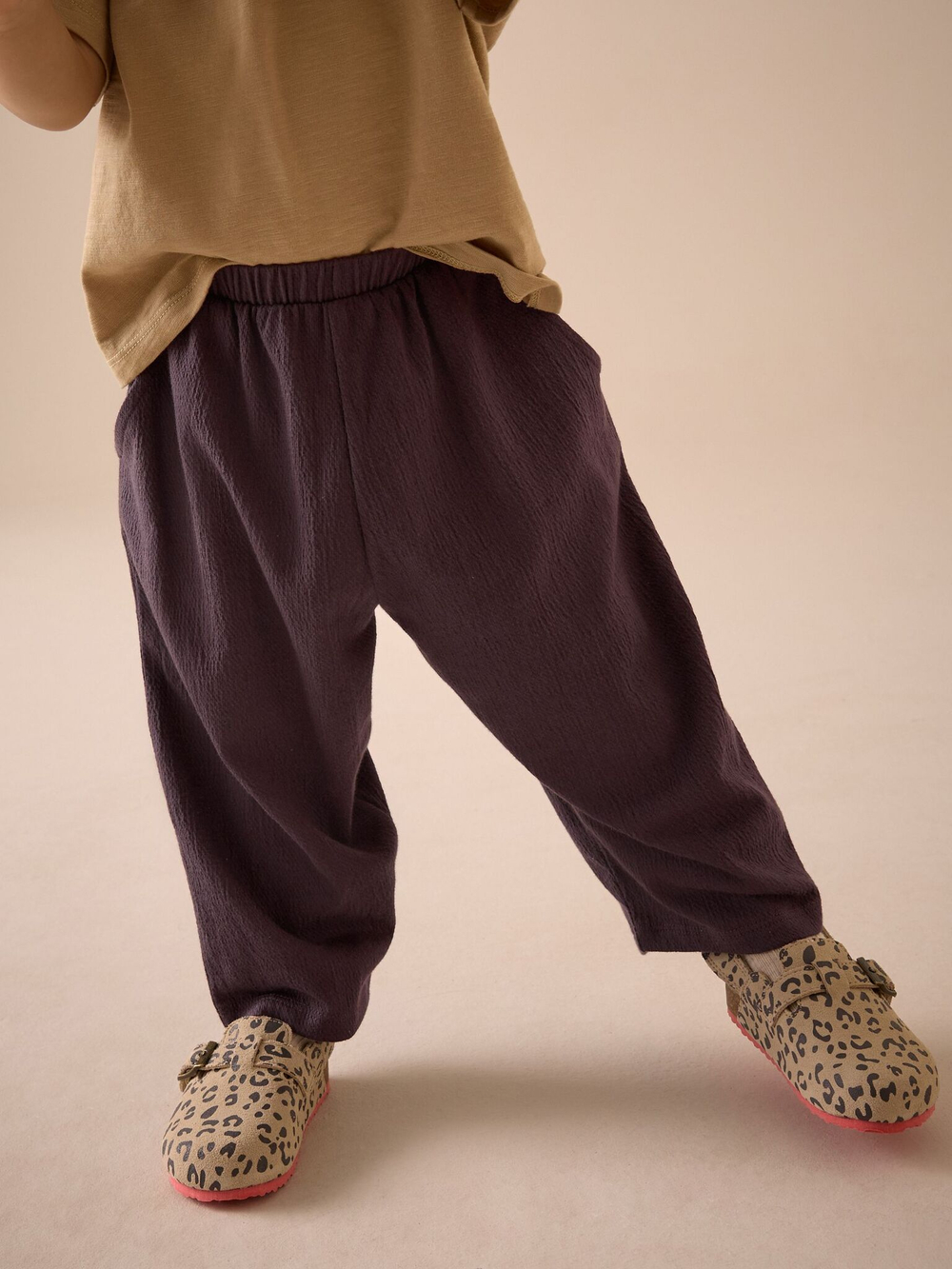 Брюки широкие для девочки Next E51-659, Коричневый