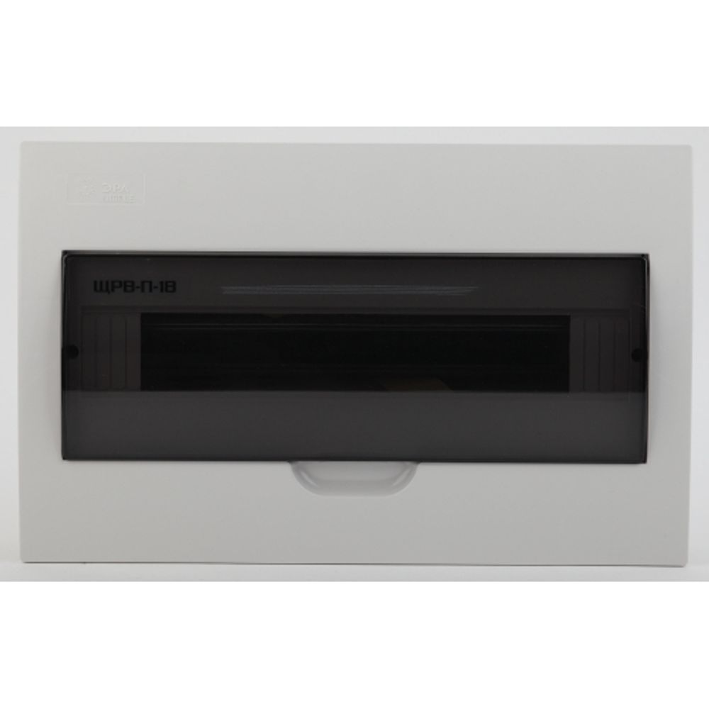 Корпус пластиковый встраиваемый ЭРА SIMPLE ЩРВ-П-18 IP41 прозрачная крышка белый