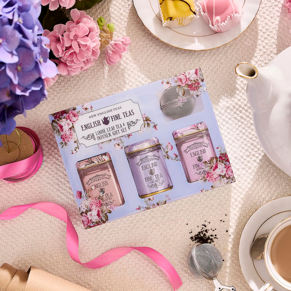 New English Teas Набор листового чая Vintage Floral, 3шт