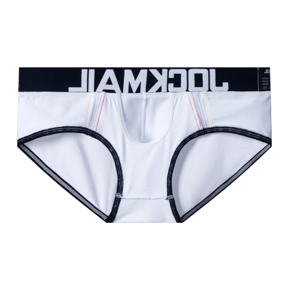 Мужские трусы брифы белые JOCKMAIL JM2059-1