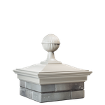 Колпак для забора MONBLAN с шаром на 1,5 кирпича