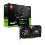 Видеокарта MSI GeForce RTX™ 4060 VENTUS 2X BLACK 8G 128-bit OC, 2505 MHz