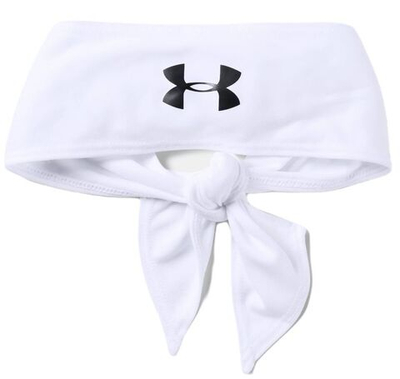 Теннисная бандана Under Armour Adult UA Armour Tie Headband - white/black