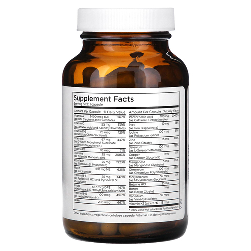 Metabolic Maintenance, The Big One, с железом, 90 капсул