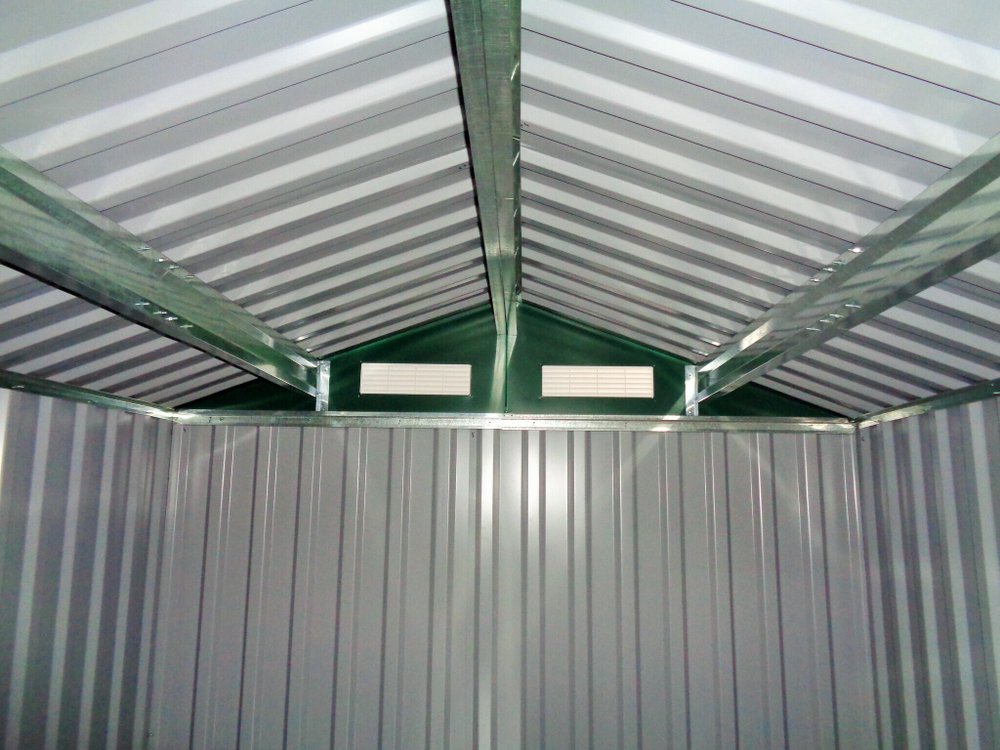 Металлический сарай GreenStorage Арчер B зелёный