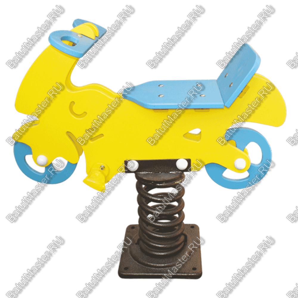 Детская качалка на пружине для игровых площадок "Мотоцикл"