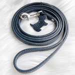 9307 Поводок кожаный "Перламутр" / PREMIUM