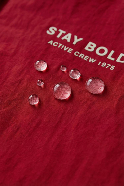 ZARA СТЕГАНАЯ КУРТКА С КАПЮШОНОМ, ЯРКО-КРАСНЫЙ